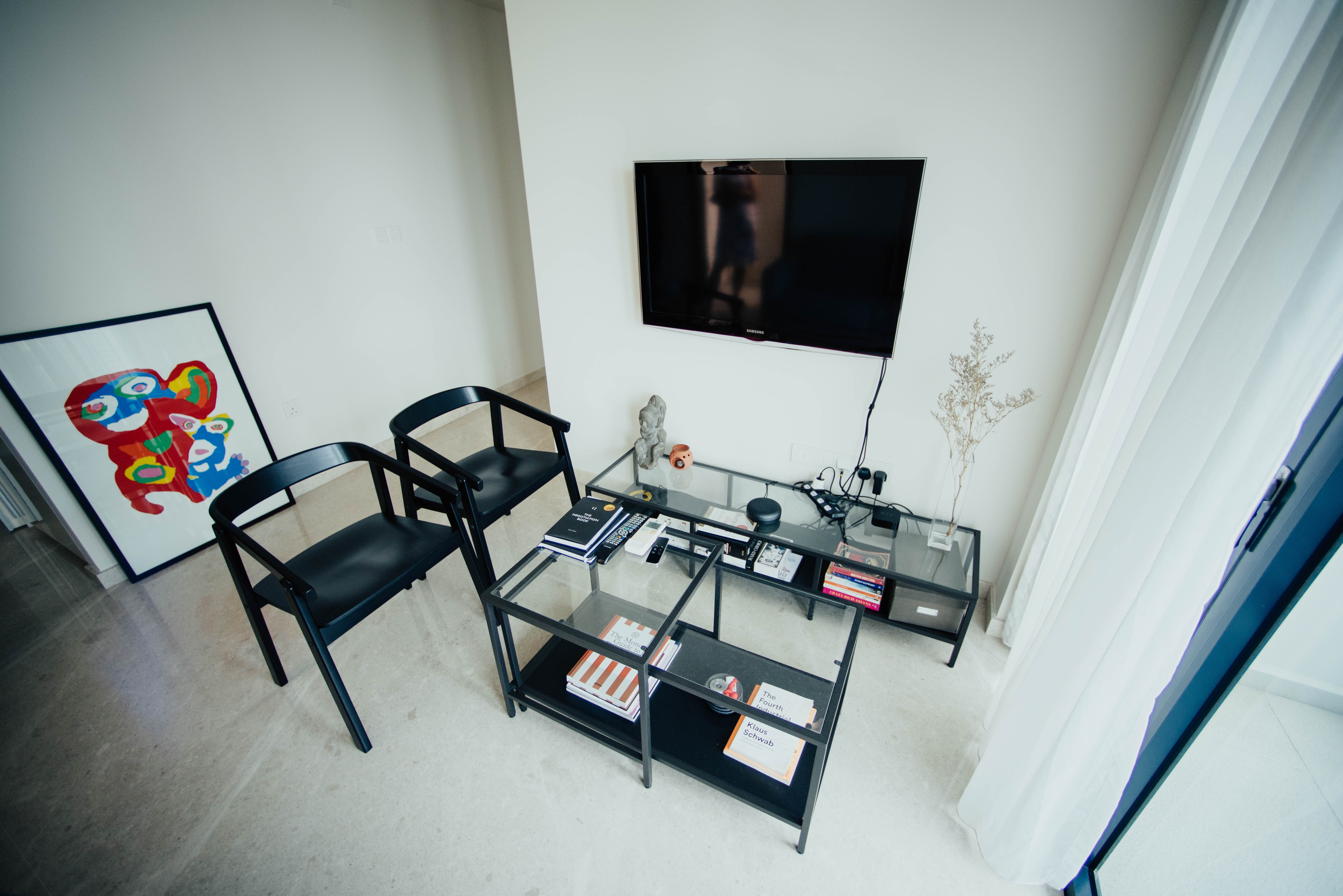 telewizor led w salonie